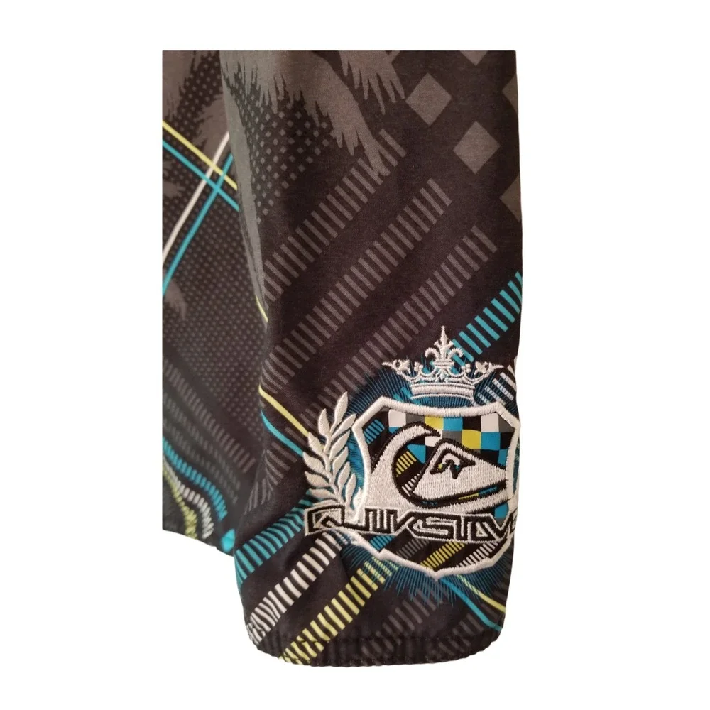 Quiksilver Multicolor Plaid Swim Shorts Men's Size 31 Inseam 10 in